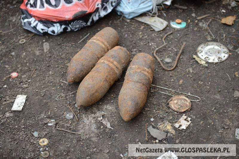 Niewybuchy w składzie złomu