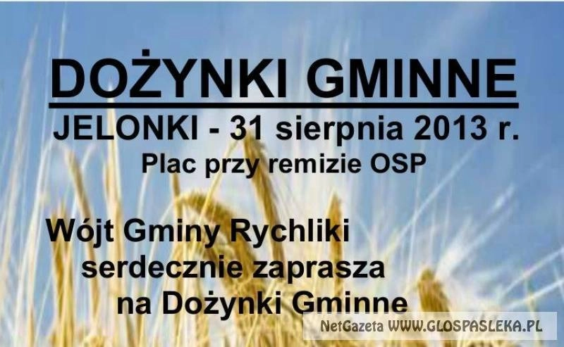 Dożynki w gminie Rychliki