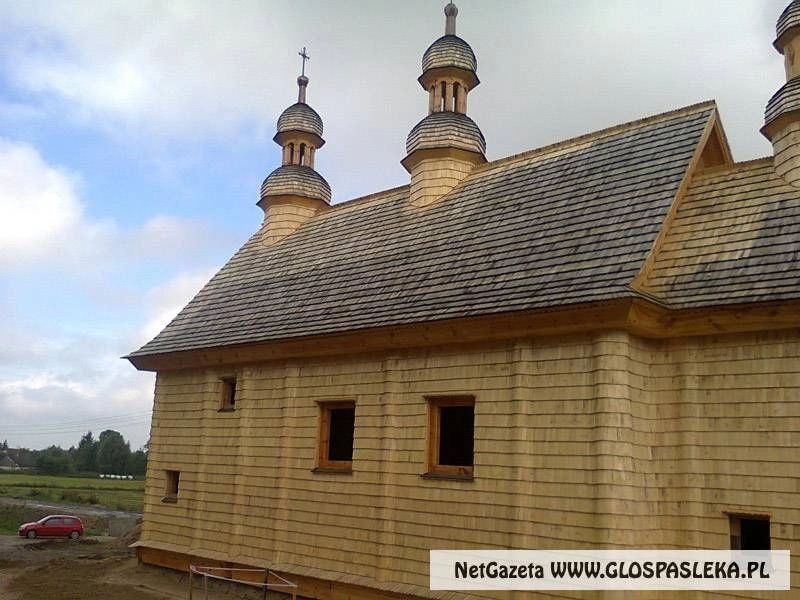 Pierwsze nabożeństwo w cerkwi