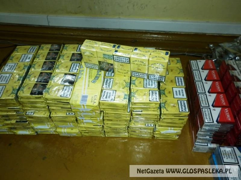 Policjanci zabezpieczyli papierosy z przemytu