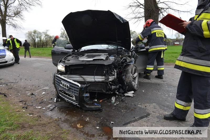 Wypadek na wysokości osiedla Działki