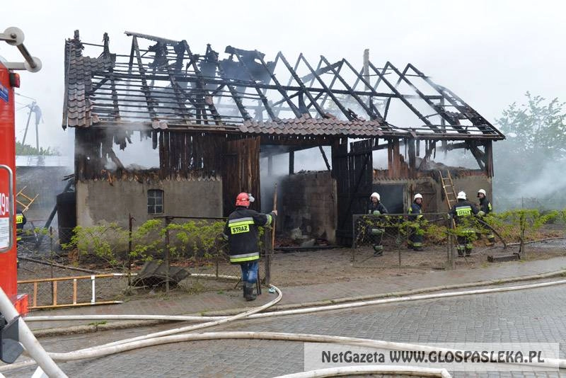 Pożar w Zielonce Pasłęckiej
