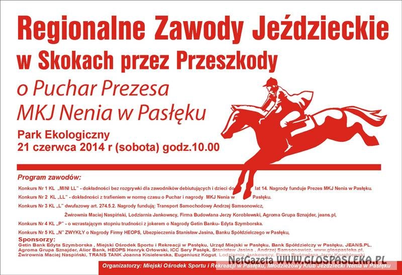 Zaproszenie na zawody jeździeckie