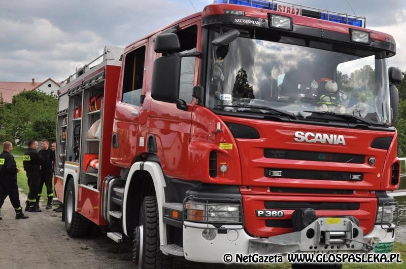 Awaria na terenie mleczarni