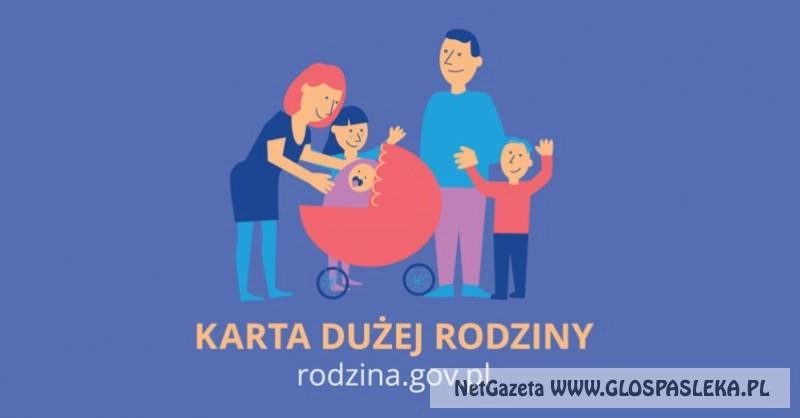Obwieszczenie Burmistrza Pasłęka - karta dużej rodziny