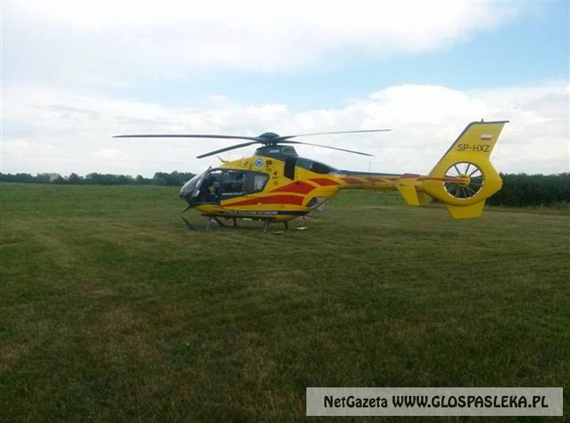 Helikopter lądował w Rzędach