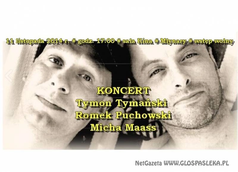 Zaproszenie na koncert w Młynarach