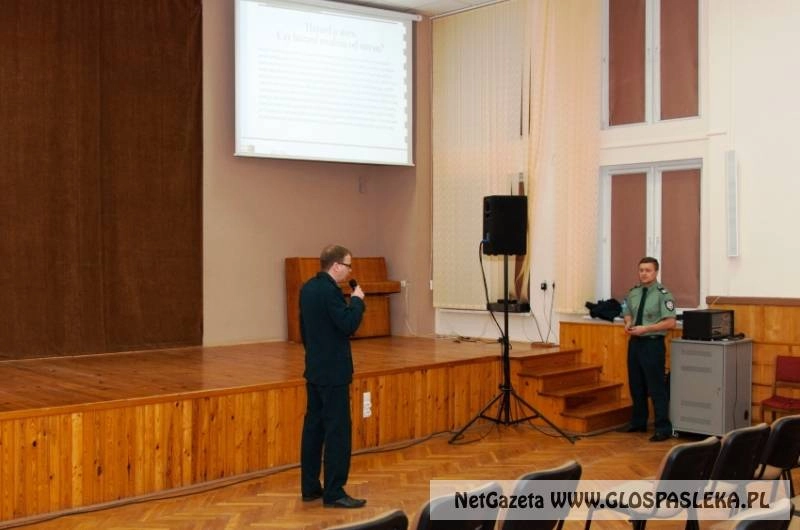 Hazard tematem wykładu w Zespole Szkół