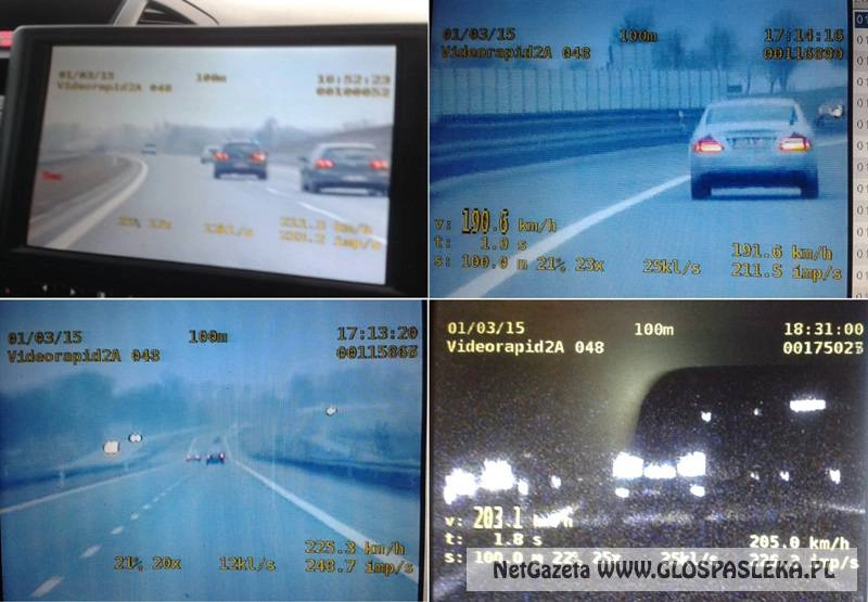 Niebezpieczne „wyścigowe” prędkości w policyjnym obiektywie