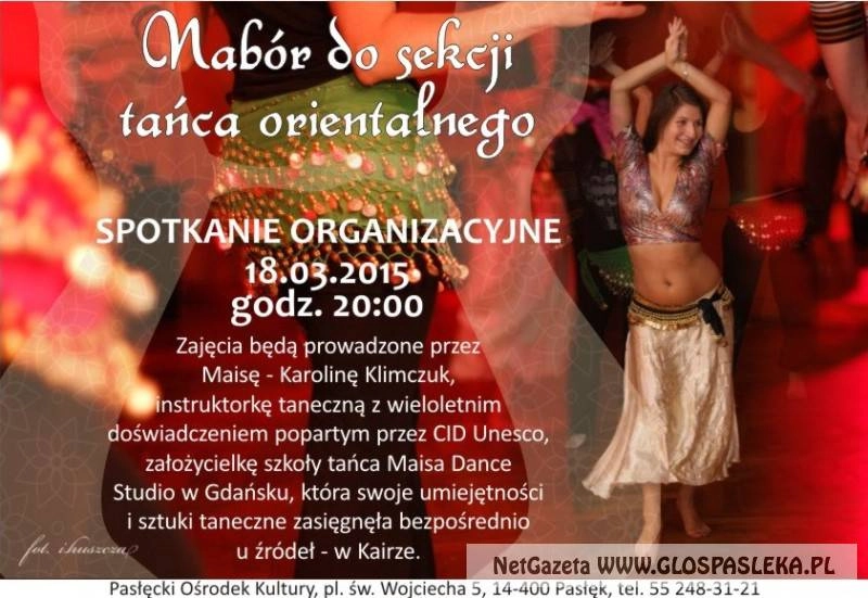 Nabór do sekcji tańca orientalnego