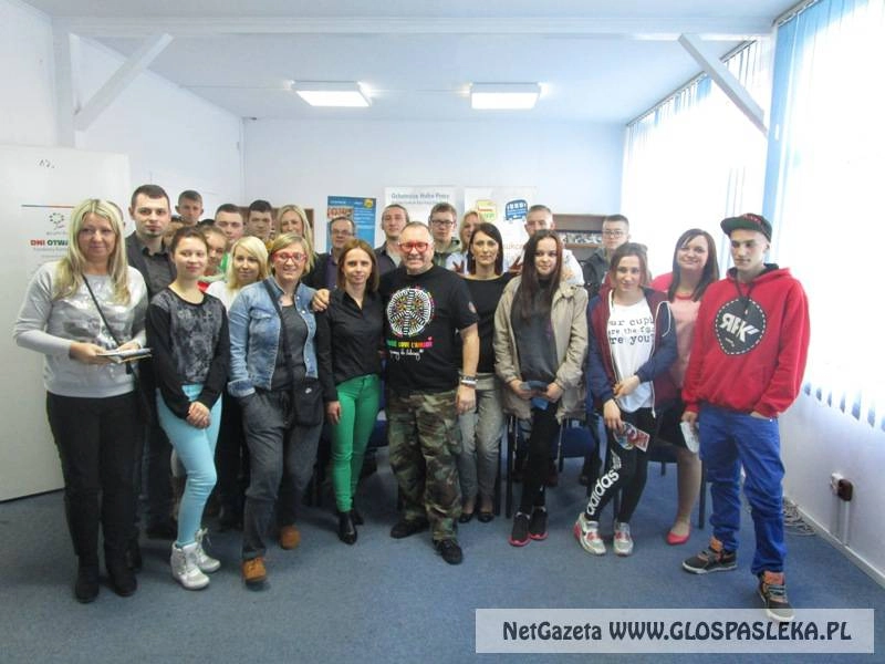 Młodzież z OSiW na spotkaniu z Jurkiem Owsiakiem