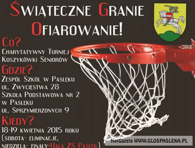 Zaproszenie na turniej koszykówki