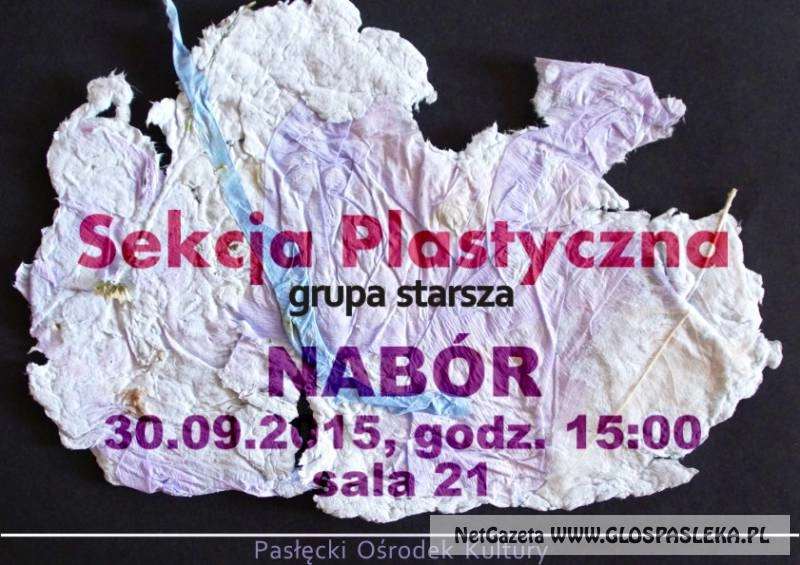 Nabór do sekcji plastycznej