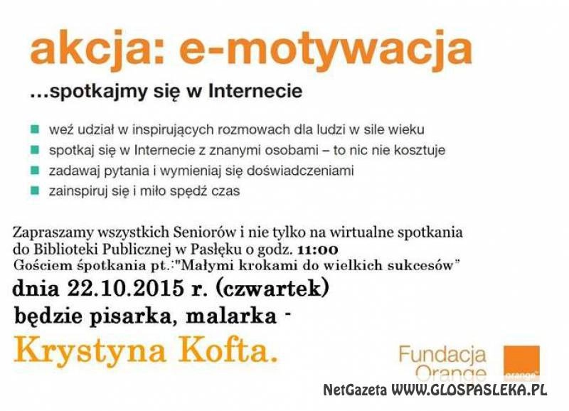Przyjdź do biblioteki na e-motywację