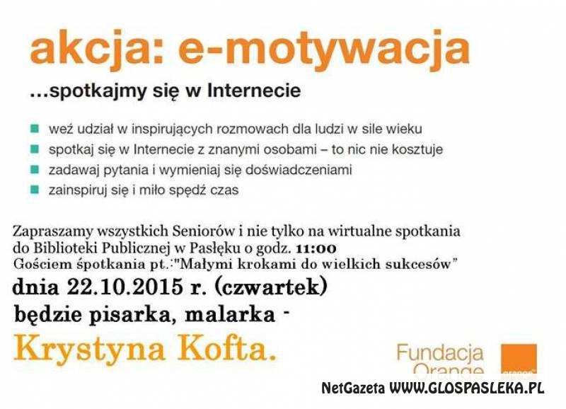 E-motywacja w bibliotece - weź udział w spotkaniu