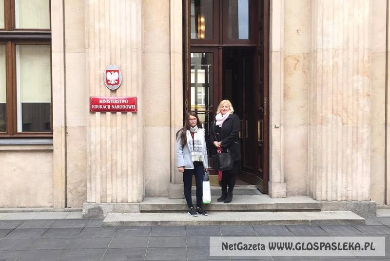 Uczennica Gimnazjum nr 1 w Pasłęku na gali w MEN