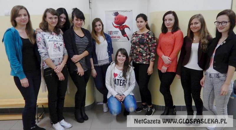 Młodzi krwiodawcy z Zespołu Szkół w Pasłęku