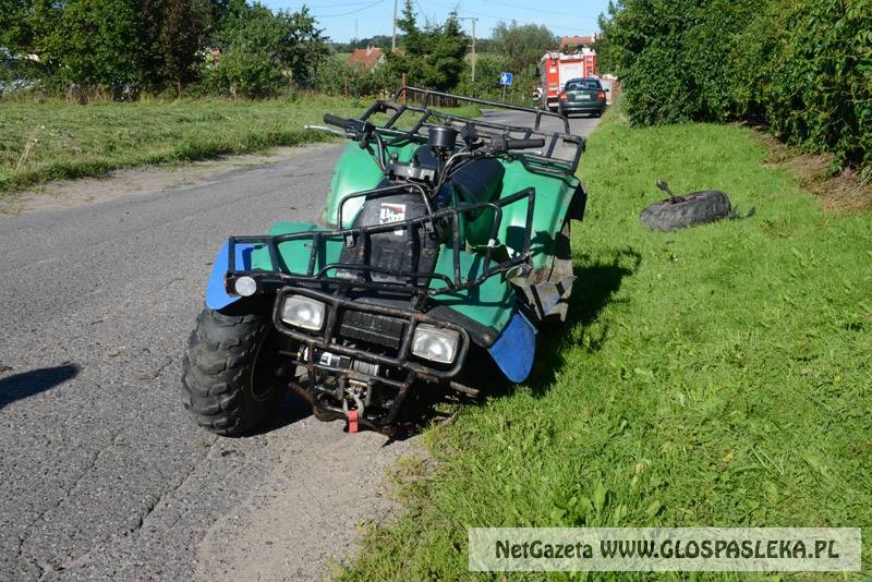 Zderzenie z quadem - sprawca uciekł