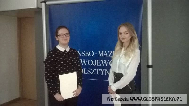 Stypendystki Prezesa Rady Ministrów z Zespołu Szkół w Pasłęku