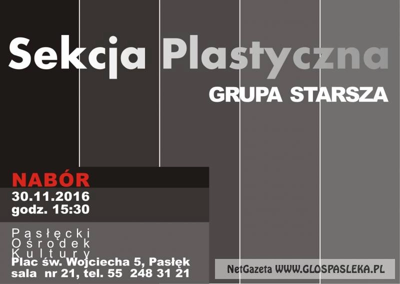 Nabór do sekcji plastycznej