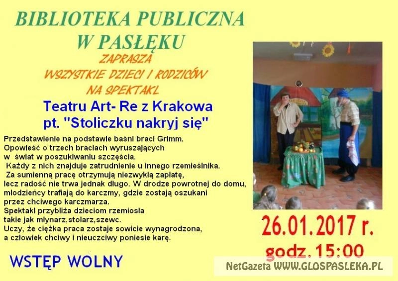 Stoliczku nakryj się