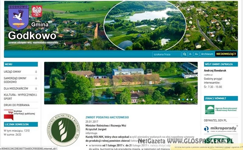 Godkowo ma swoją witrynę internetową