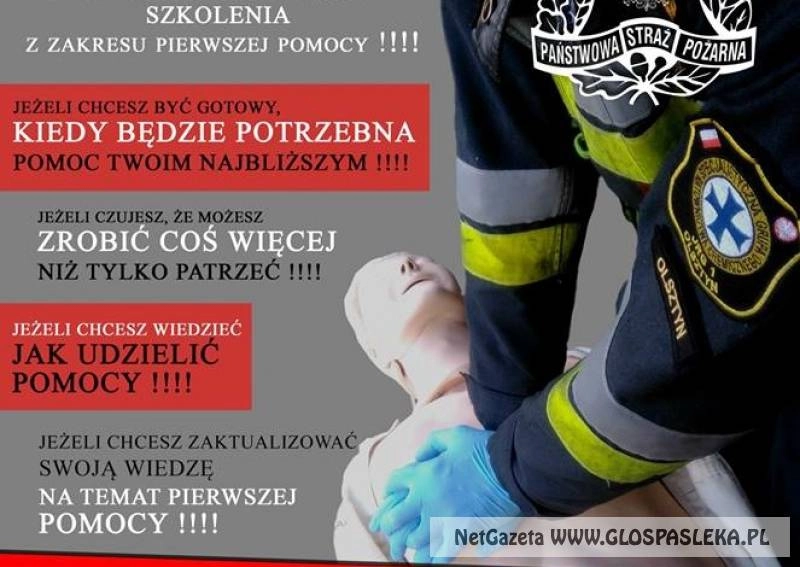 Strażacy zapraszają na spotkanie szkoleniowe
