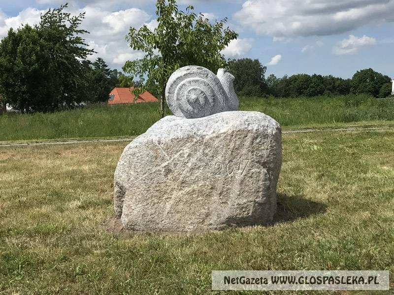 Ślimak drogowskazem do Parku