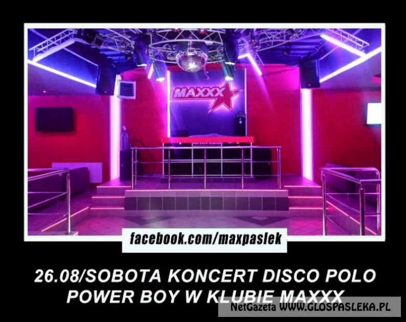 Power Boy zagra w Klubie Maxxx