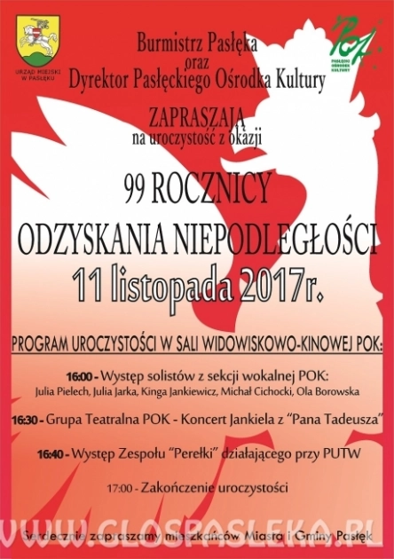 99 rocznica Odzyskania Niepodległości