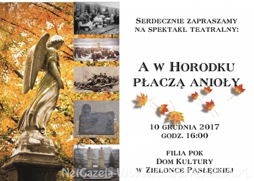 Zaproszenie na spektakl do Zielonki Pasłęckiej