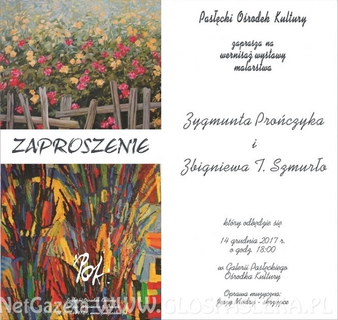 Wystawa malarstwa Z. Prończyka i Z. Szmurło