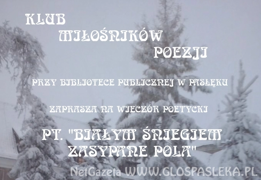 Zaproszenie na Wieczór poetycki