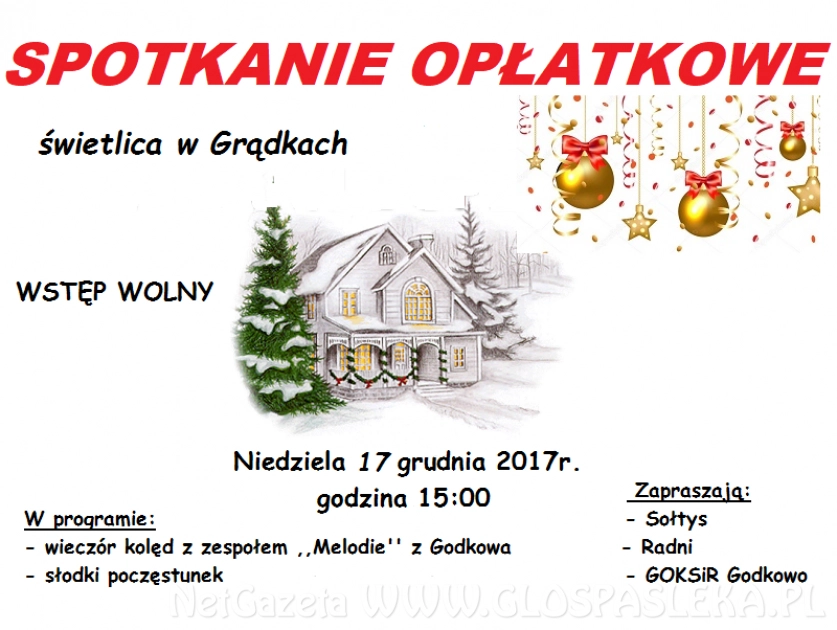 SPOTKANIE OPŁATKOWE W GRĄDKACH