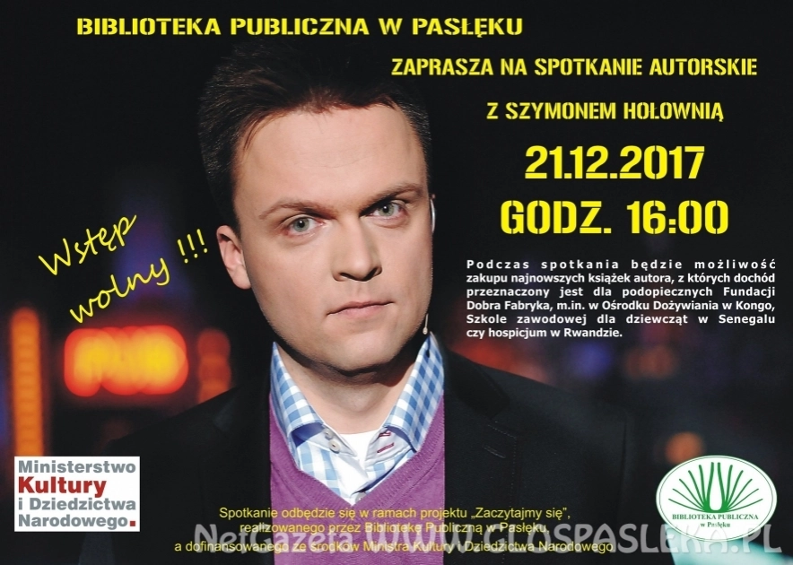 Przypominamy - Spotkanie z Szymonem Hołownią