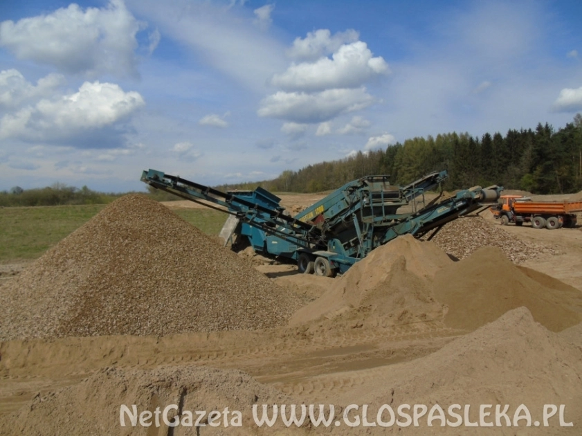Przetarg na dostawę kruszywa