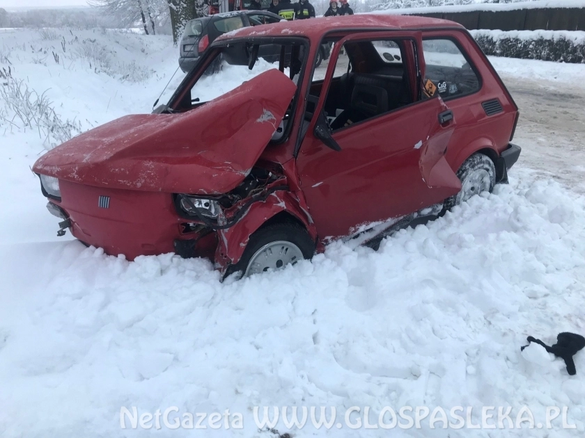 Zderzenie na środku drogi