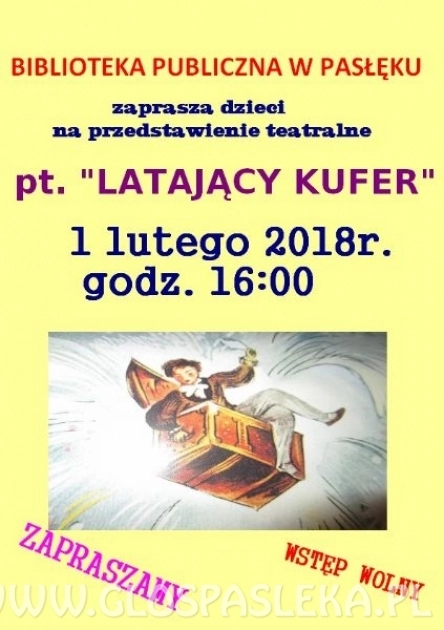 Zaproszenie na spektakl w bibliotece