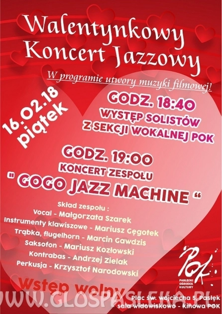 Walentynkowy koncert jazzowy
