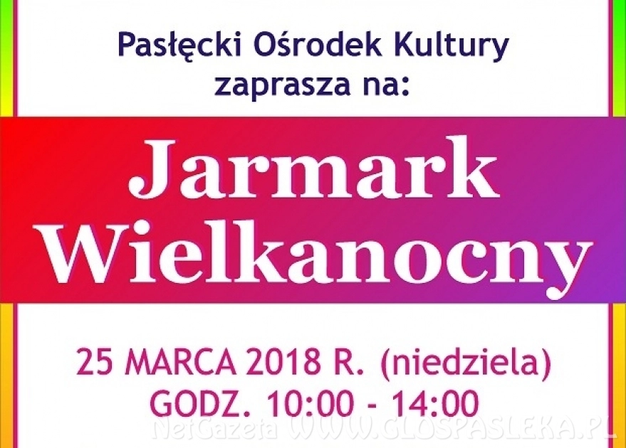 Jarmark już w niedzielę 