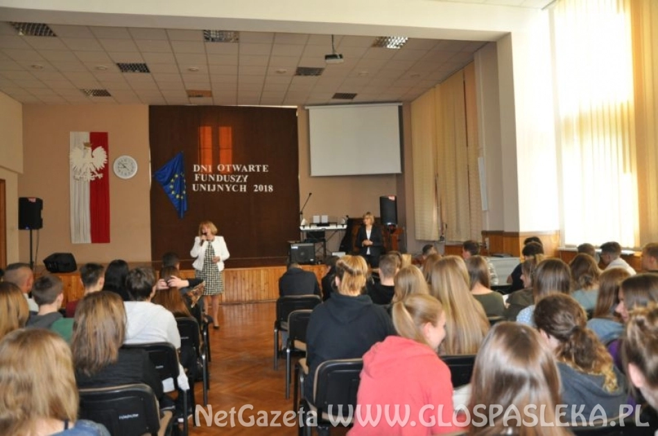 Dni Otwarte Funduszy Europejskich w Zespole Szkół w Pasłęku