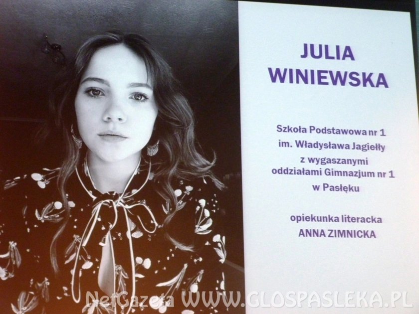 Laureatka ogólnopolskiego konkursu literackiego z SP nr 1
