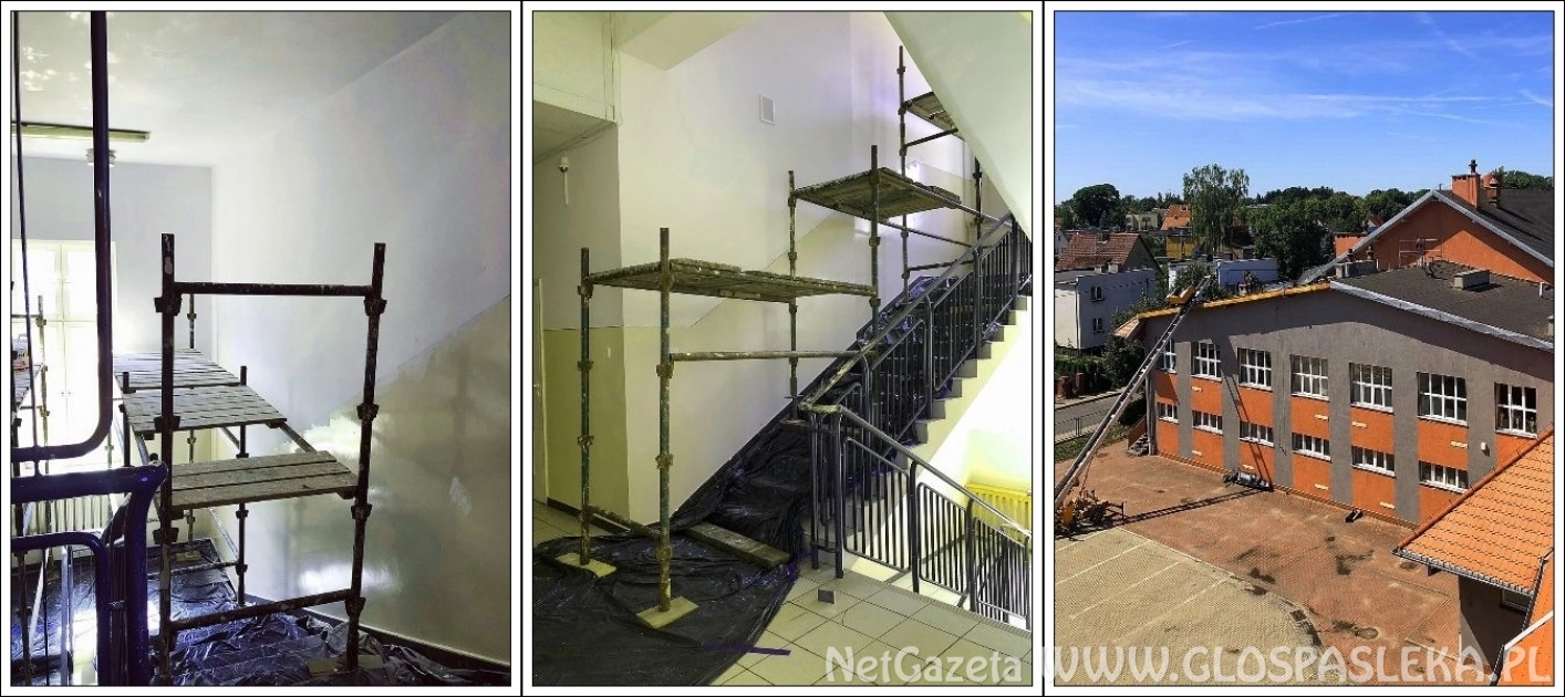 Wakacje to czas remontów w Zespole Szkół w Pasłęku