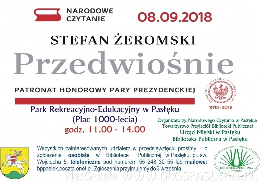 Już niedługo Narodowe Czytanie