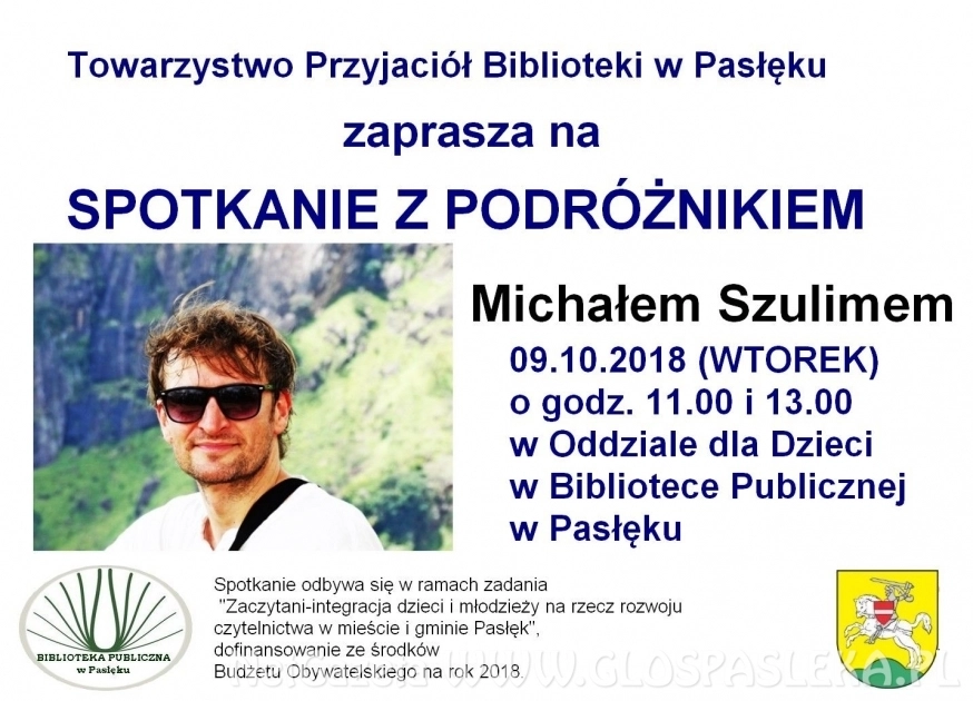 Spotkanie z podróżnikiem Michałem Szulimem