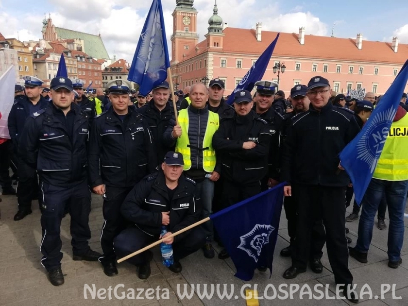 Protest policjantów. 