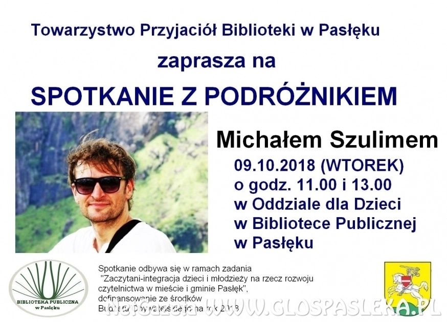 Spotkanie z podróżnikiem Michałem Szulimem 