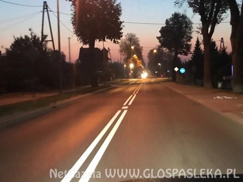 Wypadek motorowerzysty