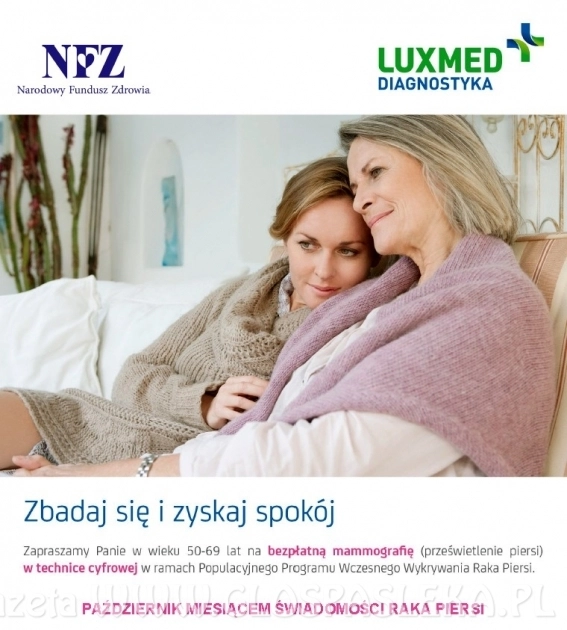 Bezpłatne badania piersi