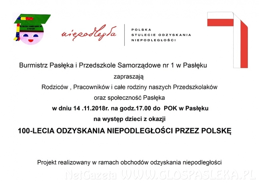 W przedszkolu też będą świętować niepodległość
